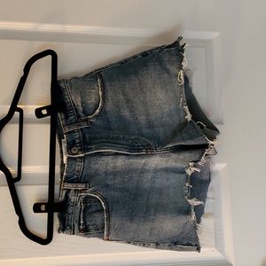 Abercrombie Curve Love High Rise Denim Shorts